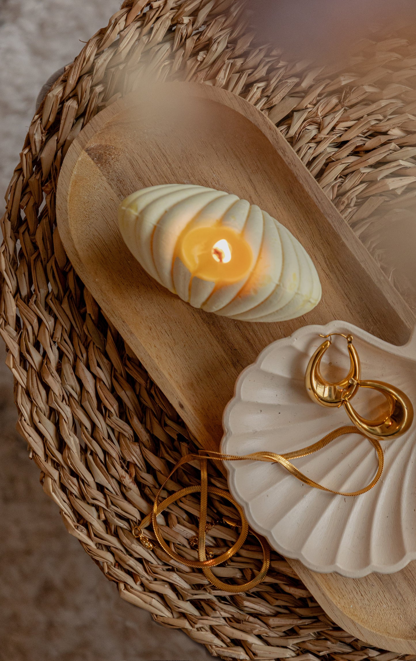 Vela Decorativa Ostra Grande