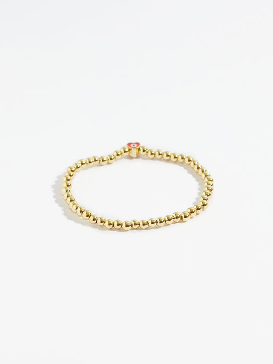 Pulsera Dots Hearts Red