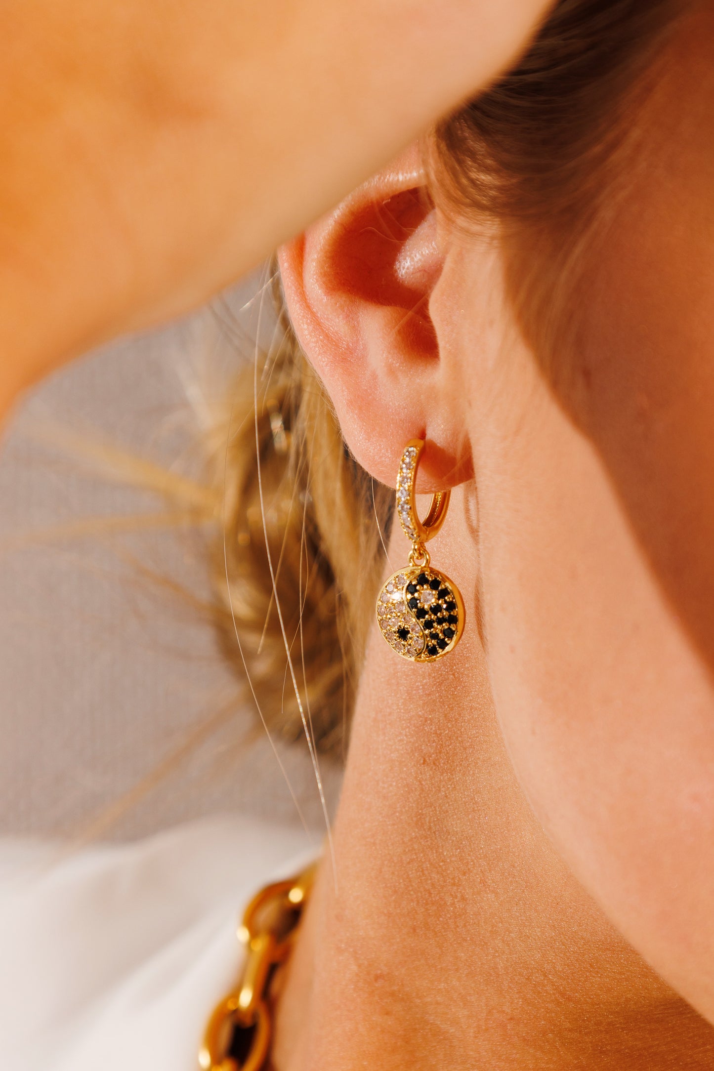 Argollas Yin Yang Gold