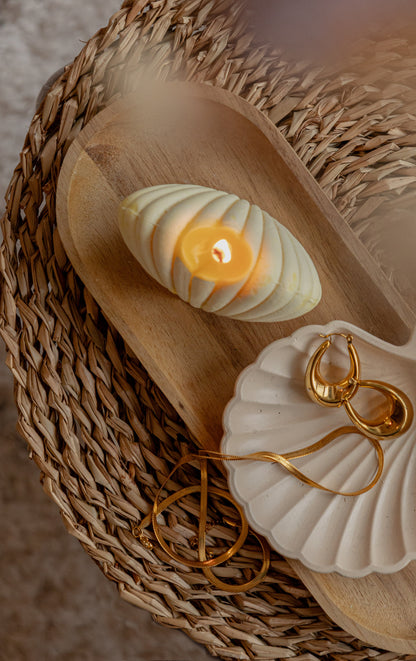 Vela Decorativa Ostra Grande