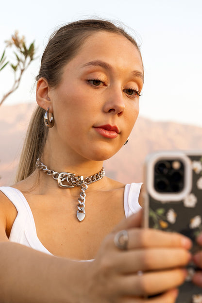 Choker Micaela Silver