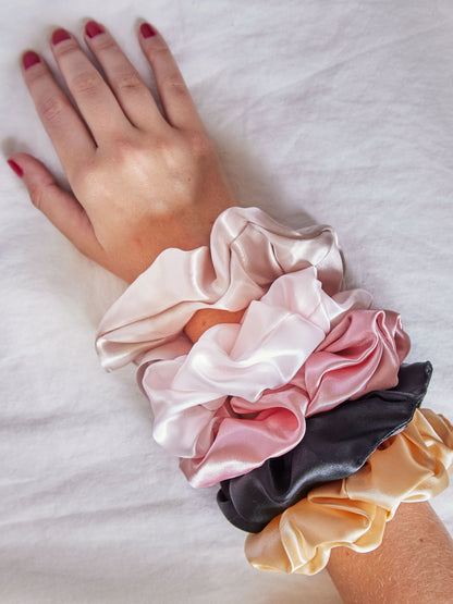 Set 3 Collets Scrunchies de Satín
